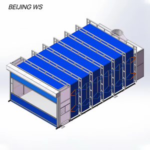 <span class=keywords><strong>Cabine</strong></span> <span class=keywords><strong>de</strong></span> <span class=keywords><strong>peinture</strong></span> télescopique pour préparation et suivi <span class=keywords><strong>de</strong></span> la <span class=keywords><strong>peinture</strong></span>, puissance 14 kW, tension 380 V, avec pré-filtre et pulvérisation au plafond - Product Image 1