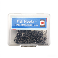 Wholesale Boxed Ringed Maruseigo Hooks Long Shank Point Barbed Fishing Hooks for Crucian Carp & Saltwater Fishing