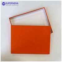 Boîte cadeau en papier artistique gravable au laser, logo personnalisé vierge pour emballage promotionnel et événements d'entreprise