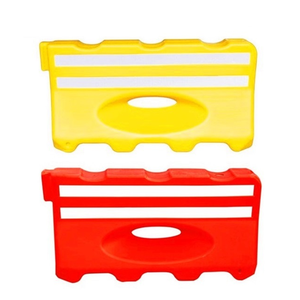 Semplice soffiaggio a foro singolo costruzione di strade dividere il controllo del traffico della folla barriere di sicurezza in plastica riempite d'acqua - Product Image 1