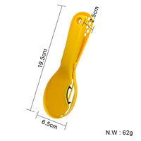 Sunwell Food Grade Handmatige 2-in-1 Multifunctionele Avocado Schil- en Snijder PP Plastic RVS Vaatwasserbestendig Groentegereedschap
