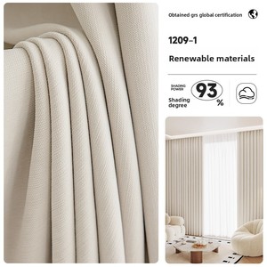 Sang Trọng Cách Âm Màn Rèm Cửa Dày Bông Vải Lanh Cho Mẹ Bé Cách Nhiệt Ánh Sáng Chặn Cho Phòng Ngủ - Product Image 6