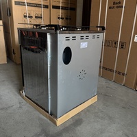 Cuisinière à gaz combinée autonome pour la maison, en acier inoxydable, avec four à gaz à quatre brûleurs et grande chambre de cuisson de 80 L