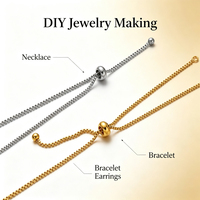 Bracelet ajustable en acier inoxydable plaqué or 18 carats PVD, accessoires de bijouterie tendance