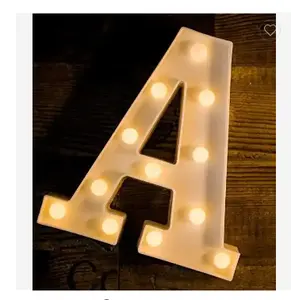 LED Letter Lights Sign 26 Alphabet Light Up Marquee Letters Sign for Night Light Wedding Birthday Party Battery Powered