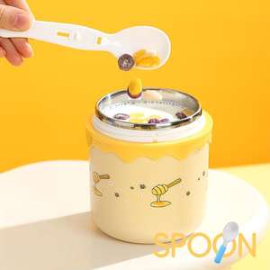 Bencircle B270 430ml Cute Soup Cup Food-Grade Heat-Resistant Leak-Proof Foldable Dishwasher Safe for Home Office & Travel - Product Image 2