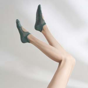 Custom Logo Pilates <b>Grip</b> <b>Sock</b> Women's Non-Slip Cotton Yoga Pilates <b>Sock</b> Knitted Workout Fitness Yoga <b>Sock</b> - Product Image 6