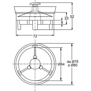 Válvula Antiolor Producto Antimoho Ø 70 Fabricada en ABS + Silicona - Product Image 4
