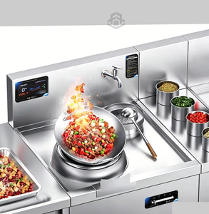 Plaque de cuisson à convection à brûleur unique avec protection contre la coupure de flamme, construction en acier inoxydable pour grand <span class=keywords><strong>wok</strong></span> industriel - Product Image 6