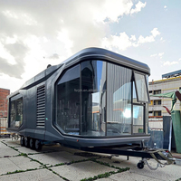 Maison conteneur modulaire en acier démontable et résistante à la corrosion, capsule de camping, maison capsule