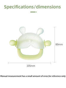 <span class=keywords><strong>Mordedor</strong></span> de Silicona <span class=keywords><strong>para</strong></span> Bebé con Diseño de Conejo, Anti-succión, Fácil Agarre, Libre de BPA, Grado Alimenticio, con Logotipo Personalizado - Product Image 6