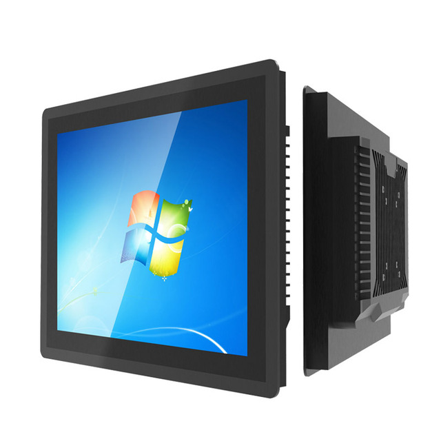 Metal Casing 15.6" 18.5" 21.5 Inch PCAP Touch Screen HMI Panel PC Embedded LCD Monitor IP65 Industrial Touch Screen Monitors