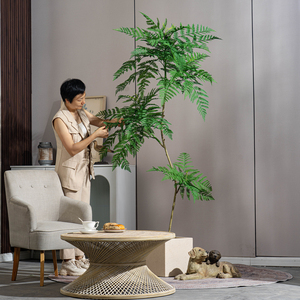 Planta Artificial de <span class=keywords><strong>Jacaranda</strong></span> con Maceta en Oferta, Palmera <span class=keywords><strong>Tropical</strong></span> Artificial para Decoración del Hogar y Hoteles - Product Image 1