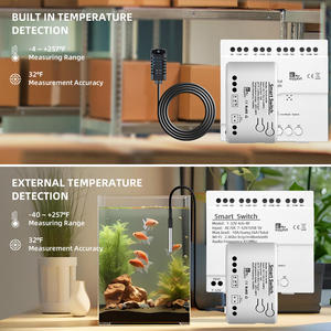 EV-TDQ-1CH-12v-T Smart Temperature Humidity Wifi <b>Switch</b> 10A 2000W Intelligent Monitoring Thermostat Compatible with Ewelink - Product Image 4