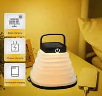 Lanterne de camping et chargeur de téléphone - Lampe LED rechargeable pour le camping, la randonnée et les voyages, les pannes de courant, les ouragans, les kits de survie