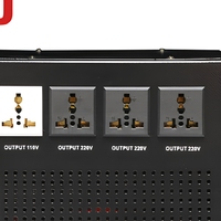 Régulateur de tension monophasé entièrement automatique noir 3KVA SVC TND industriel en cuivre avec écran LCD