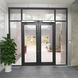 Outus, diseño moderno, puerta abatible doble de aluminio, puertas de entrada de patio comercial para tiendas minoristas y <span class=keywords><strong>restaurantes</strong></span> - Product Image 5