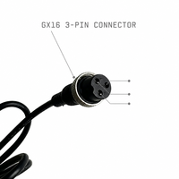 Chargeur universel au lithium Joyun 42V 2A 88W avec connecteur GX16, adaptateur de charge fiable, modèle LK150-4200200 pour fauteuil roulant électrique