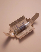 Caja de papel de una pieza de diseño moderno para cosméticos, lápiz labial, loción hidratante, espray, embalaje ligero, poco residuos