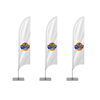 Publicité sportive extérieure Panneau de drapeau ouvert simple face personnalisé Drapeau en forme de larme personnalisé d'excellente qualité