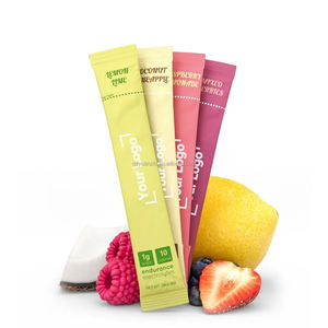 Paket <span class=keywords><strong>lemon</strong></span> Raspberry hidrasi bubuk campuran minuman elektrolit tinggi kalori rendah gula rendah untuk olahraga pendek - Product Image 5