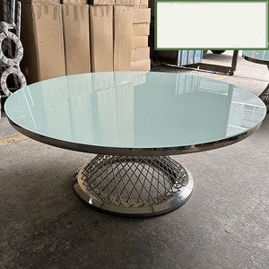 เก้าอี้และโต๊ะสำหรับงานแต่งงานทำจากสแตนเลสสีทองสำหรับรับประทานอาหาร - Product Image 3