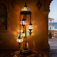 Lustre turc d'art de mosaïque fait main allumant des lampadaires de fantaisie d'art de mosaïque d'artisanat d'Istanbul