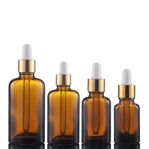 Botol Kaca dan Mewah Parfum Botol 10Ml 20Ml 30Ml 50Ml Amber Oval Botol Penetes Kaca