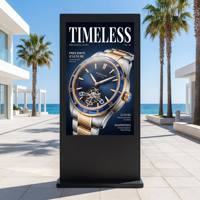 AIYOS Outdoor High Brightness LCD Digital Signage 2500-4500 Nits IP65 Waterproof DOOH Advertising Display Remote CMS OEM