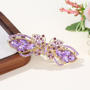 Wholesale Butterfly Alloy 8.5cm Women's Fashion Spring Clip Hair Decoration Elegant Headwear Accessories - Product Image 5
