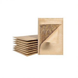 Sac en papier kraft nid d'abeille 100% recyclé sans plastique, enveloppe rembourrée biodégradable auto-adhésive pour l'expédition et l'emballage - Product Image 4