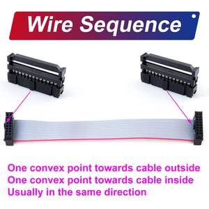 Câble plat Tcenofoxy 10P femelle à femelle, connecteur IDC 50cm FFC FPC pour câblage électronique, 3 pièces - Product Image 6