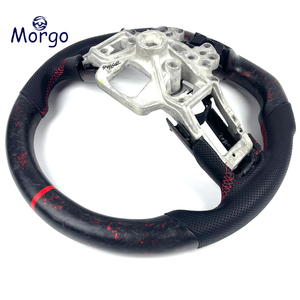 Volante Deportivo de Fibra de Carbono Perforada con Costuras Blancas para <span class=keywords><strong>Ford</strong></span> <span class=keywords><strong>Mustang</strong></span> - Product Image 6