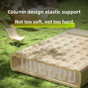 Cama Inflable Rectangular Resistente a la Humedad con Bomba de Inflado Integrada, Acolchado Grueso y Plegable para Camping - Product Image 4
