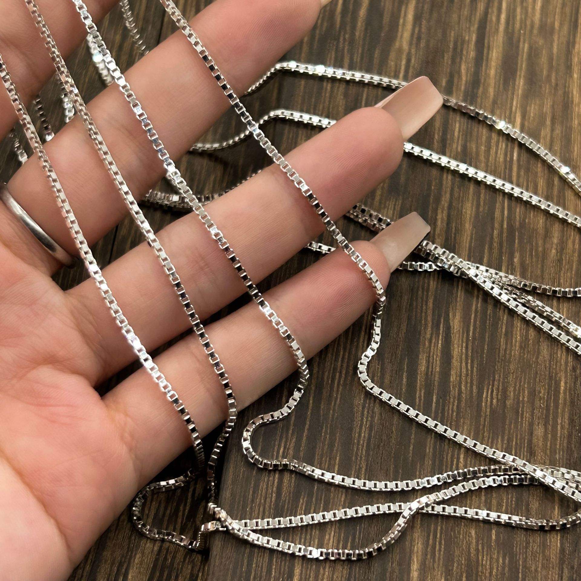 Chunky Venetian Link Chain - 925 Sterling Silver