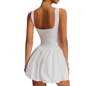 Robe de sport deux pièces 2026 pour femme, anti-frottement, pour course en extérieur, fitness, tennis, avec poche - Product Image 2