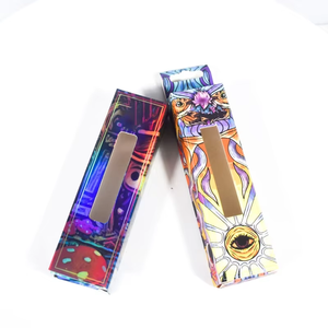Custom 2 Gram 1ml Disposable Cartridge Child Resistant Cardboard Luxury Holographic Packaging Empty Cart Pens Paper Boxes - Product Image 3