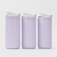 Haute qualité 12oz en acier inoxydable bouteille d'eau paille Sport vide verres sûr lave-vaisselle enfants adultes bouteille d'eau
