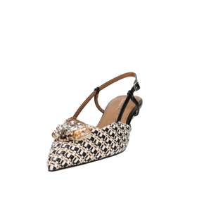 Escarpins Slingback Tamaris Donna Beige Noir Talon 4 cm Taille 41 - Product Image 5