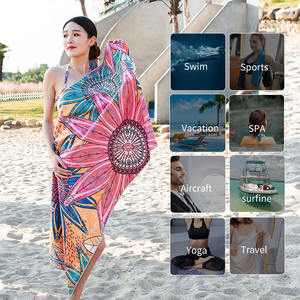 Toalla de playa de secado rápido sin arena impresa personalizada de etiqueta privada al por mayor - Product Image 2