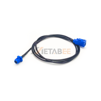 Câble coaxial Fakra C bleu, connecteur mâle vers prise femelle, 1 m, RG174