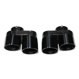 SYPES Quad Carbon Fiber Exhaust Tip For BMW G05 X5 G06 X6 G07 X7 2019+ Muffler Tip Exhaust Pipe System No Welding Nozzle