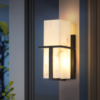 Lámpara de Pared de Acero Inoxidable Minimalista de Diseño Zhongshan, Imitación Piedra, para Exteriores, de Gran Venta