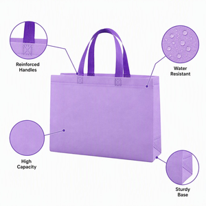 Richer Fujian Non Woven Reusable Tote <b>Bag</b> with Custom Logo Sublimation Print for Business & Shopping Wholesale - Product Image 2