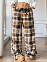 Nouveau pantalon décontracté et ample en molleton double face pour femme, collection automne/hiver, style transfrontalier, épais et tendance