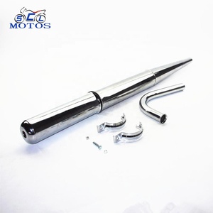 Venta al por mayor 28MM apto para S50 S51 KR51 escape de motocicleta 218071-28mm conjunto de escape <span class=keywords><strong>cromado</strong></span> Bender silenciador de coche - Product Image 4