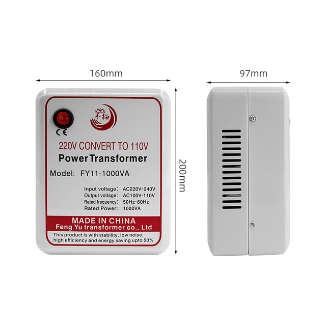 High-Power Electrical Transformer for Household Kitchen Appliance 220V 110V Voltage Conversion Features Overload Protection