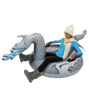 Sports d'hiver Fun Heavy Duty Vinyl Gonflable Ice Dragon Snow Tube Sled