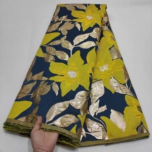 Tessuto di alta qualità broccato Jacquard raso africano <span class=keywords><strong>Organza</strong></span> tessuto di pizzo per il vestito - Product Image 2