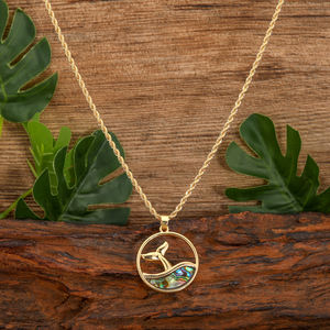 Nuova alta qualità <span class=keywords><strong>hawaii</strong></span> carino placcatura oro coda di pesce e onda rotonda collana pendente orecchini gioielli di moda set all'ingrosso - Product Image 4